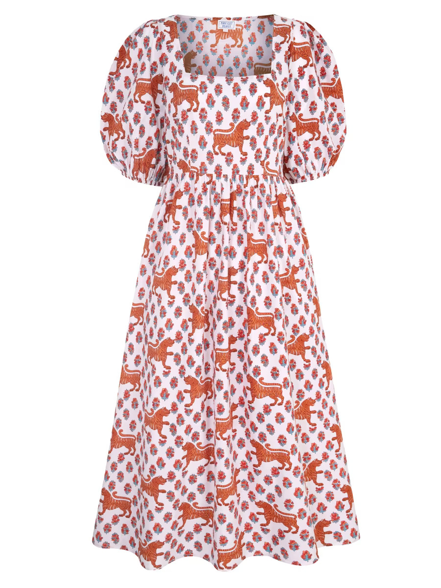 Mocha Tiger Polly Dress | Saks Fifth Avenue