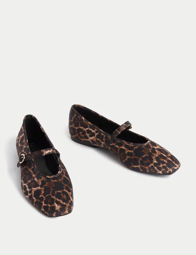 Satin Leopard Print Pumps | Marks & Spencer (UK)