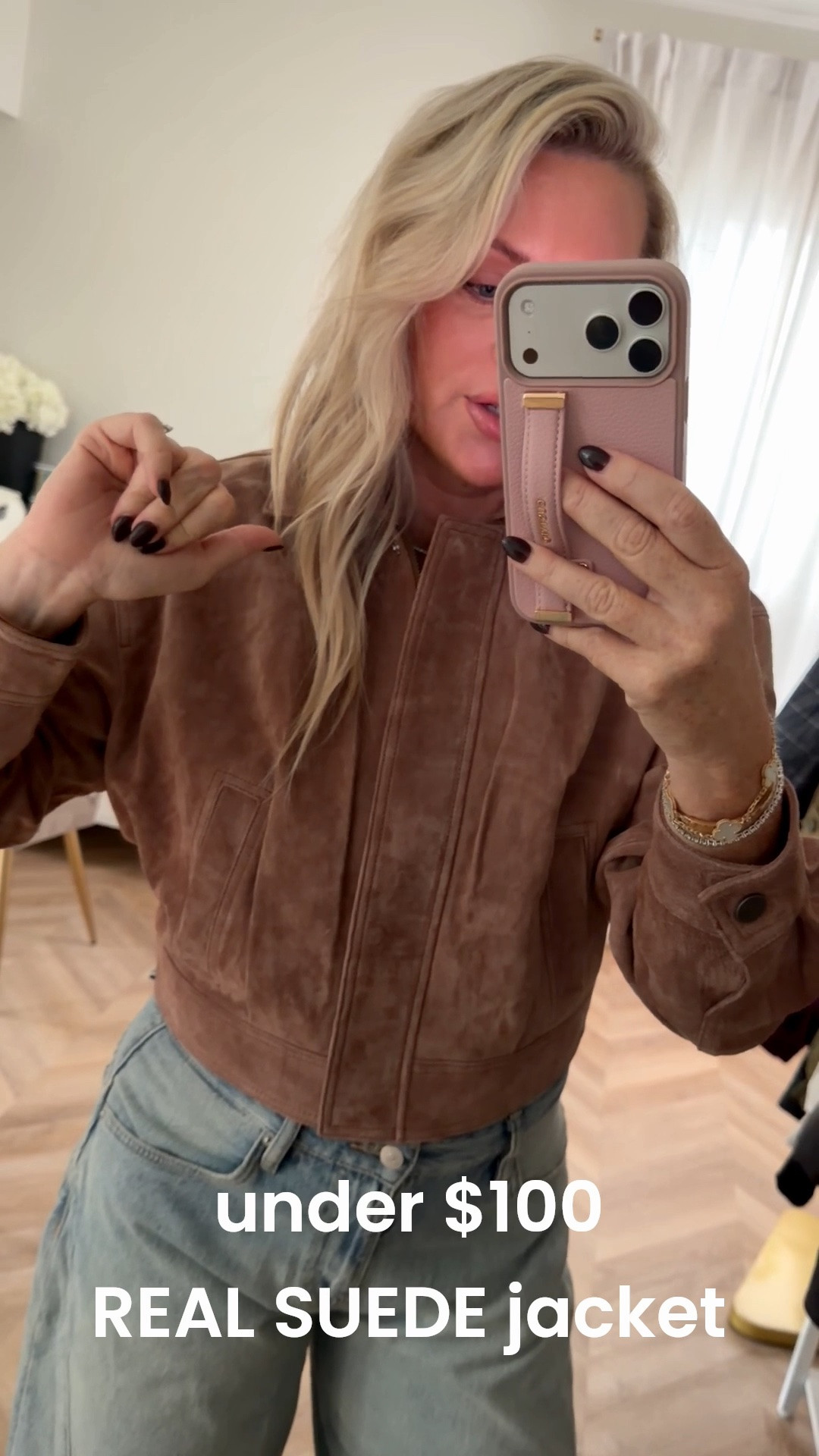 I’m honestly speechless over this jacket. It’s under 100 and real suede and the quality is INSANE. Two colors- size up one! It’s fabulous! 🤎🍂

#LTKootd #LTKSeasonal #LTKWorkwear