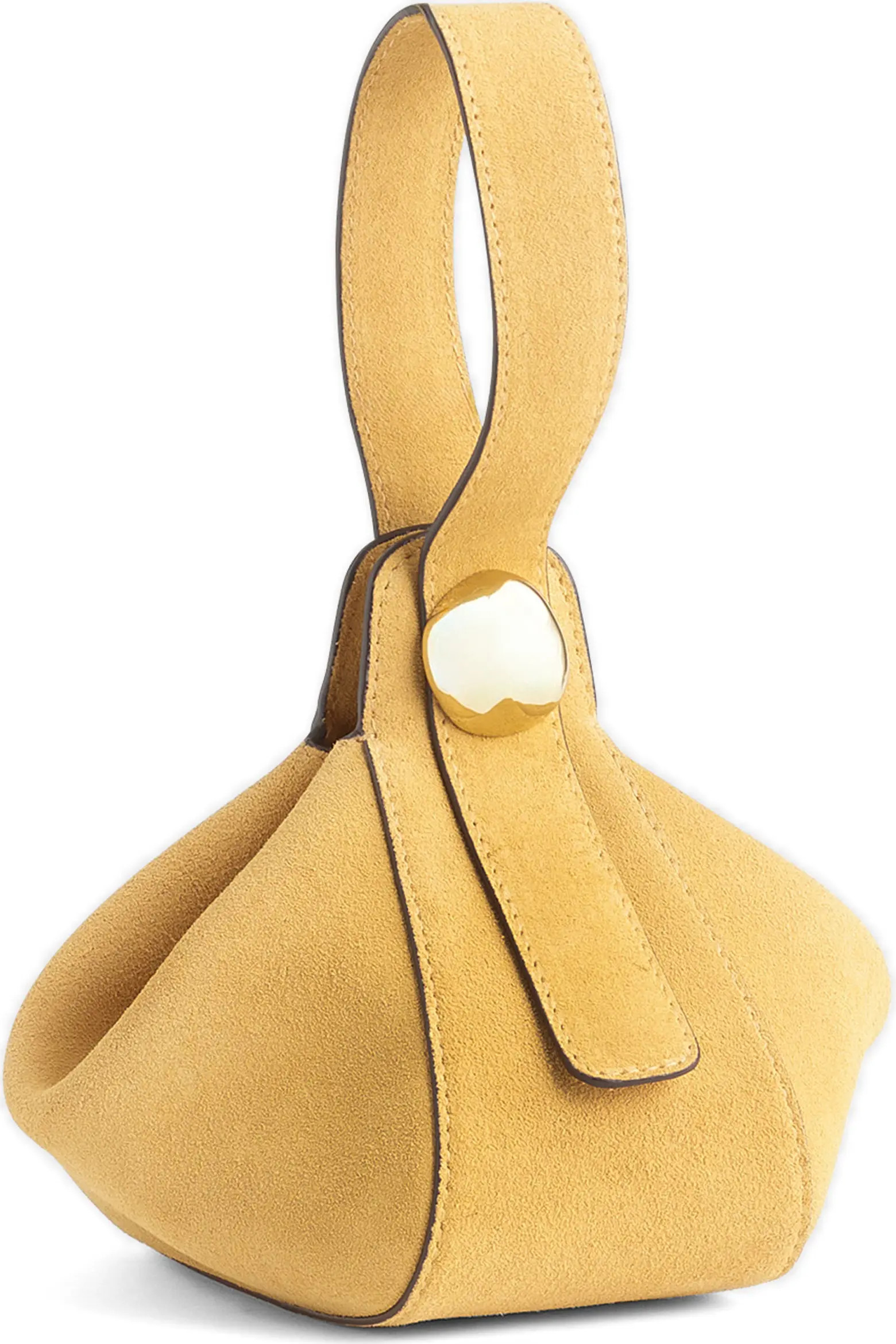 The Sculpted Metal Wristlet Suede Handbag (Women) | Nordstrom | Nordstrom