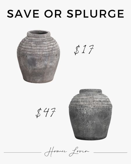 Save or Splurge - Terracotta Vase!


Home decor, interior design, vase, earthenware #Wayfair #Marshalls

Follow my shop @homielovin on the @shop.LTK app to shop this post and get my exclusive app-only content!

#LTKSaleAlert #LTKSeasonal #LTKHome