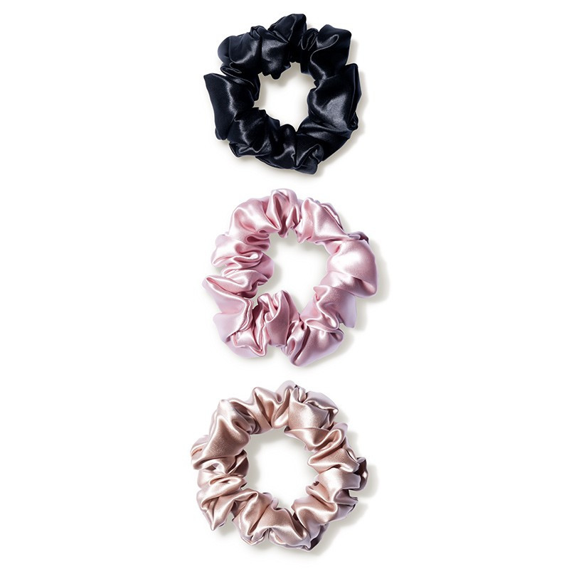 Pure Silk 3-Pack Large Scrunchies - Mixed (3 piece) | Dermstore