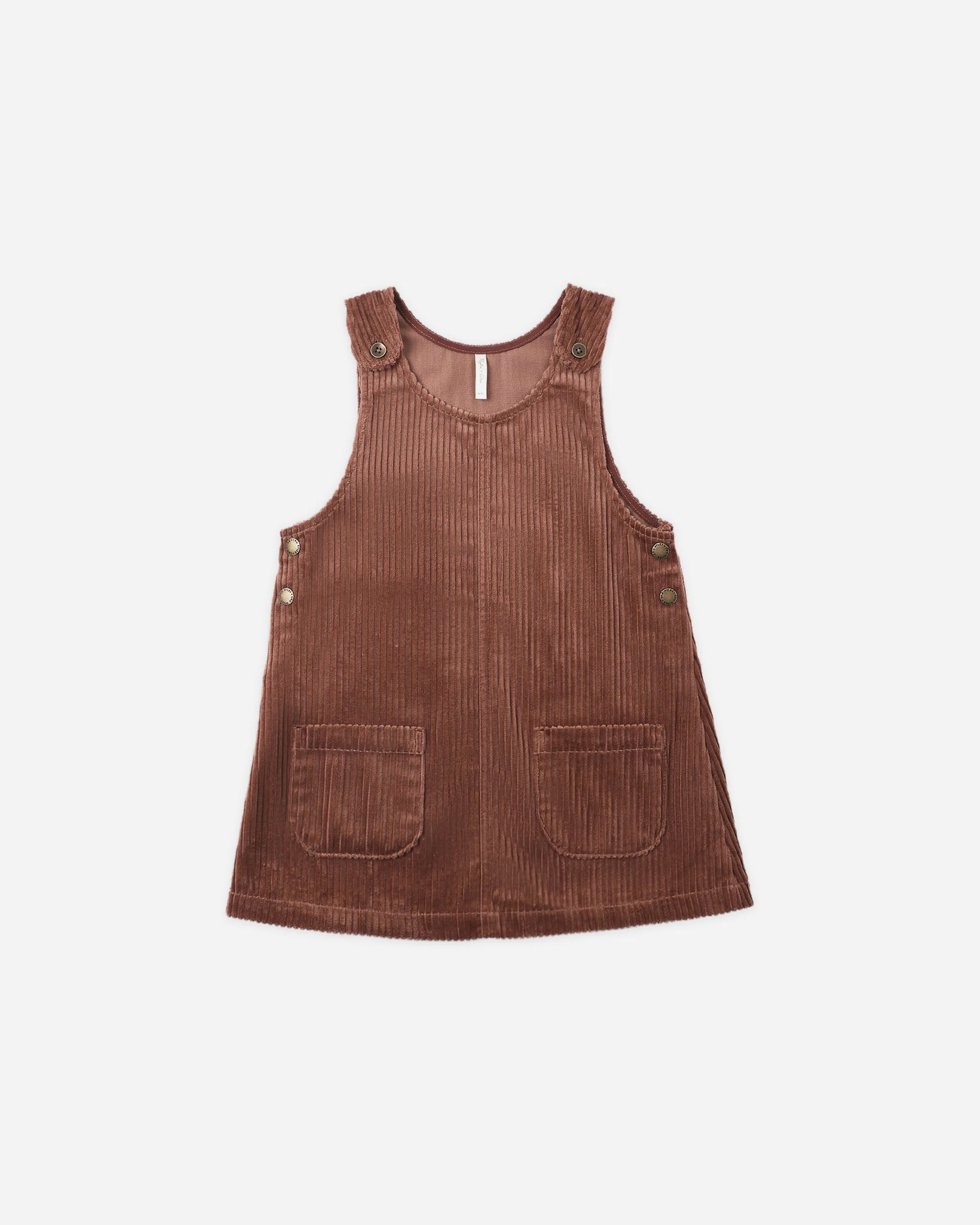 Odette Overall Dress Mulberry | Rylee + Cru