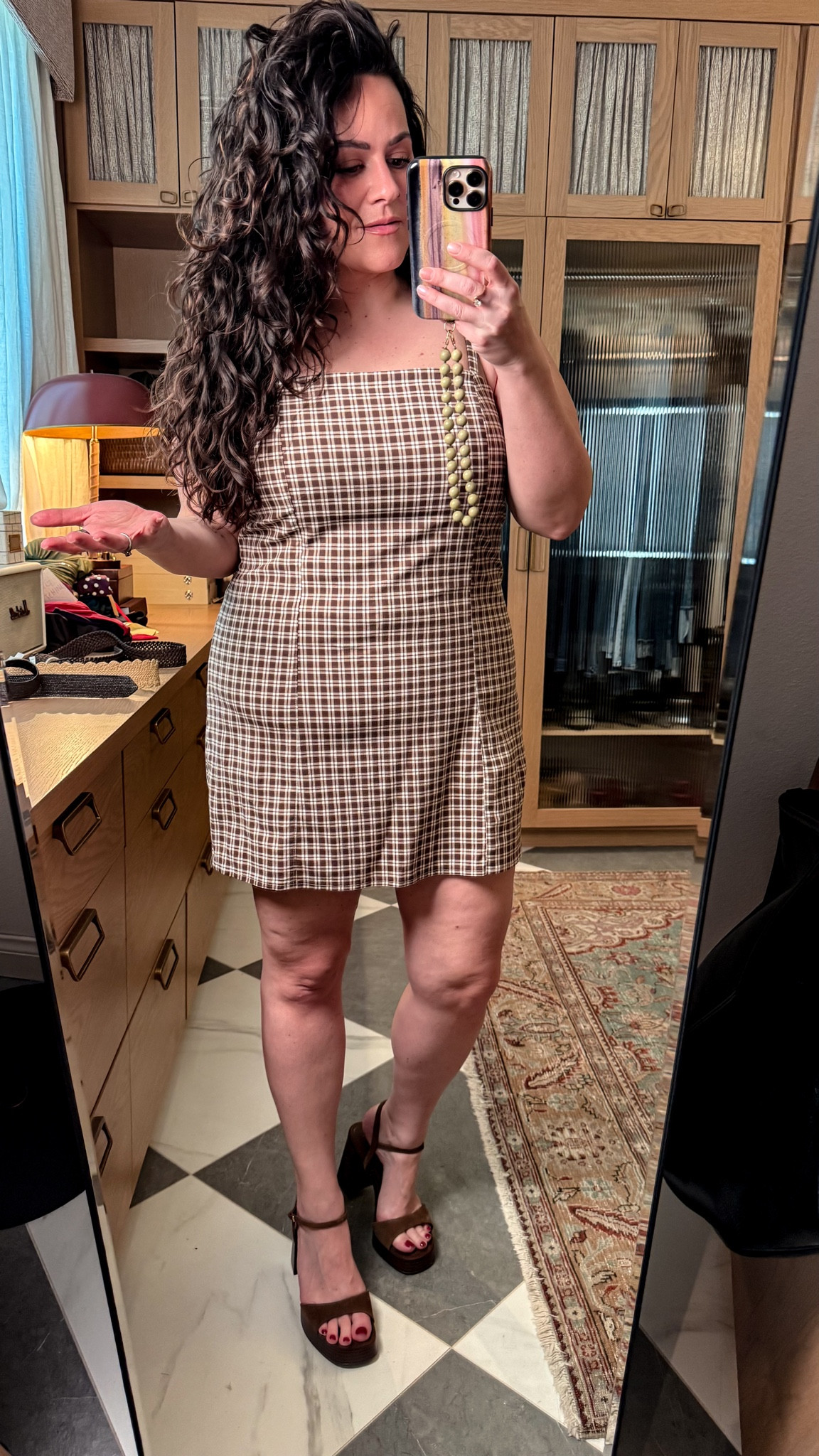 Trying on some midsize vacation/ summer dresses, it has built in shorts !!!! wearing a size large  i am a size 14, 38dd & 5’6. 

#LTKSeasonal #LTKOver40 #LTKMidsize
