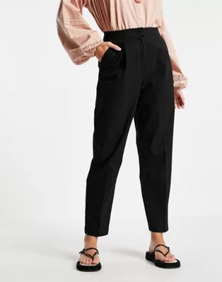 Vero Moda tapered trousers in black | ASOS (Global)