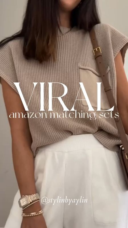 The viral amazon matching set what we all love is part of prime day sales and under $50! I’m just shy of 5-7” and wear the size small, StylinByAylin 

#LTKsalealert #LTKxPrime #LTKstyletip