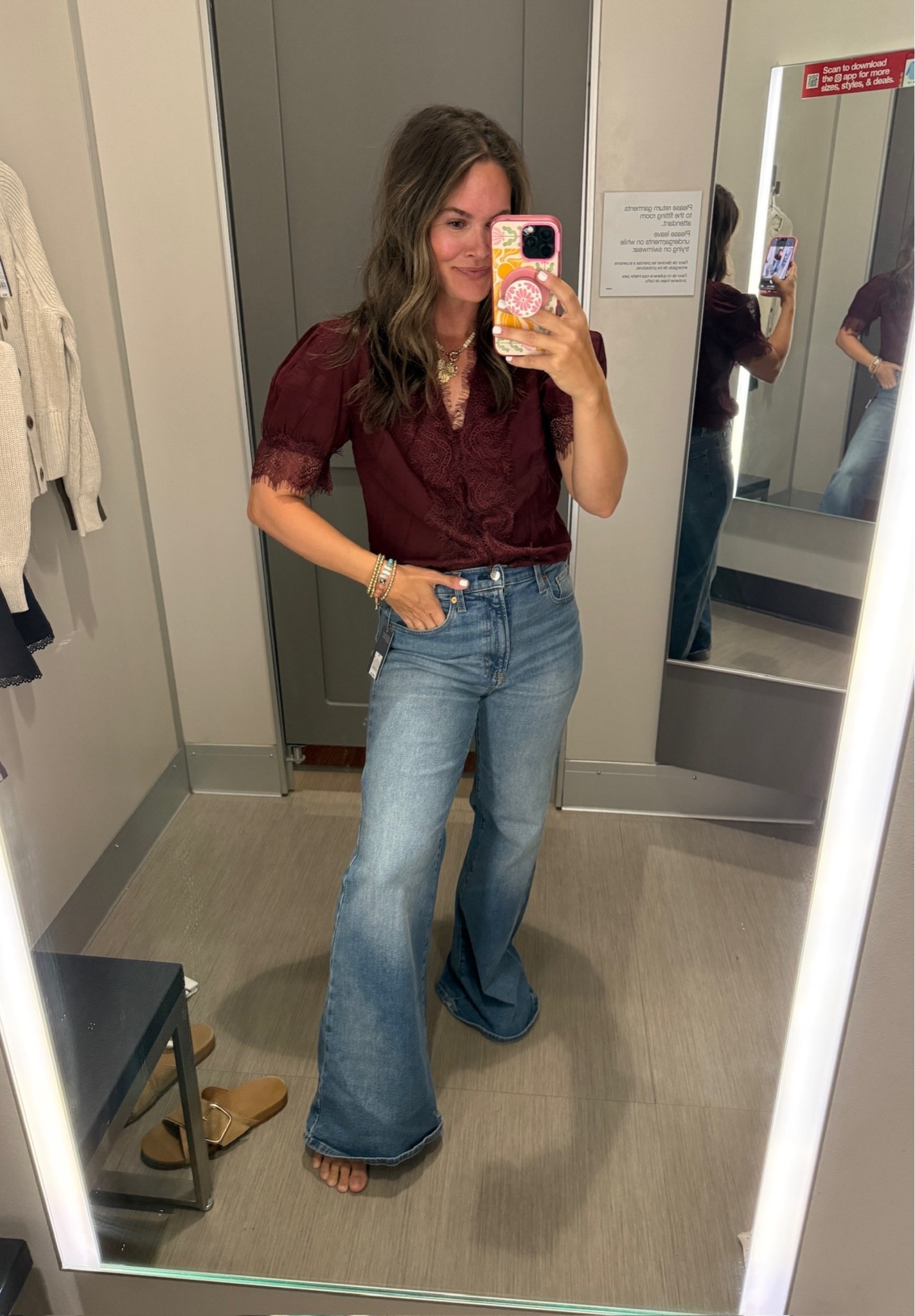 Burgundy is having a MOMENT for fall 😍 love the lace detail on this top!

#LTKootd #LTKmomlife #LTKgrwm