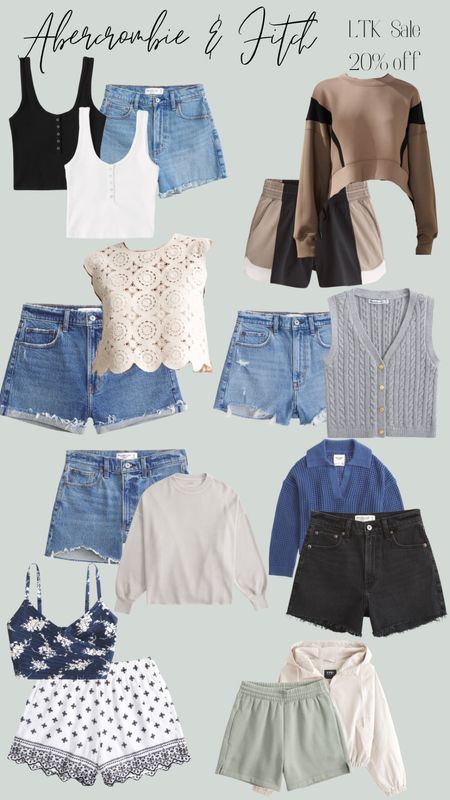 Exclusive LTK Spring Sale Abercrombie & Fitch!! 
Ends 3/11 
Copy code to add at checkout. 
Found some super adorable denim shorts for the season. 
Comfy casual with all the basis & some floral of course! 
#Abercrombie&FitchSale #SpringSale 

#LTKstyletip #LTKsalealert #LTKSpringSale