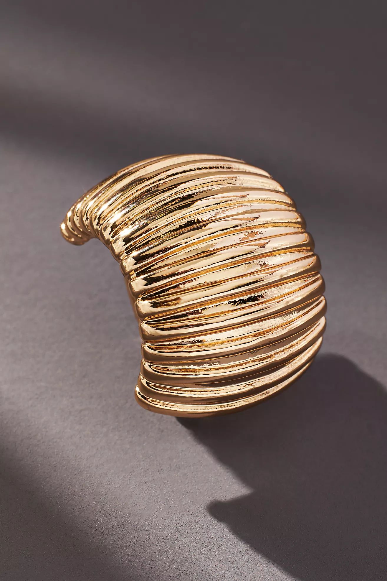 Ribbed Huggie Earrings | Anthropologie (US)