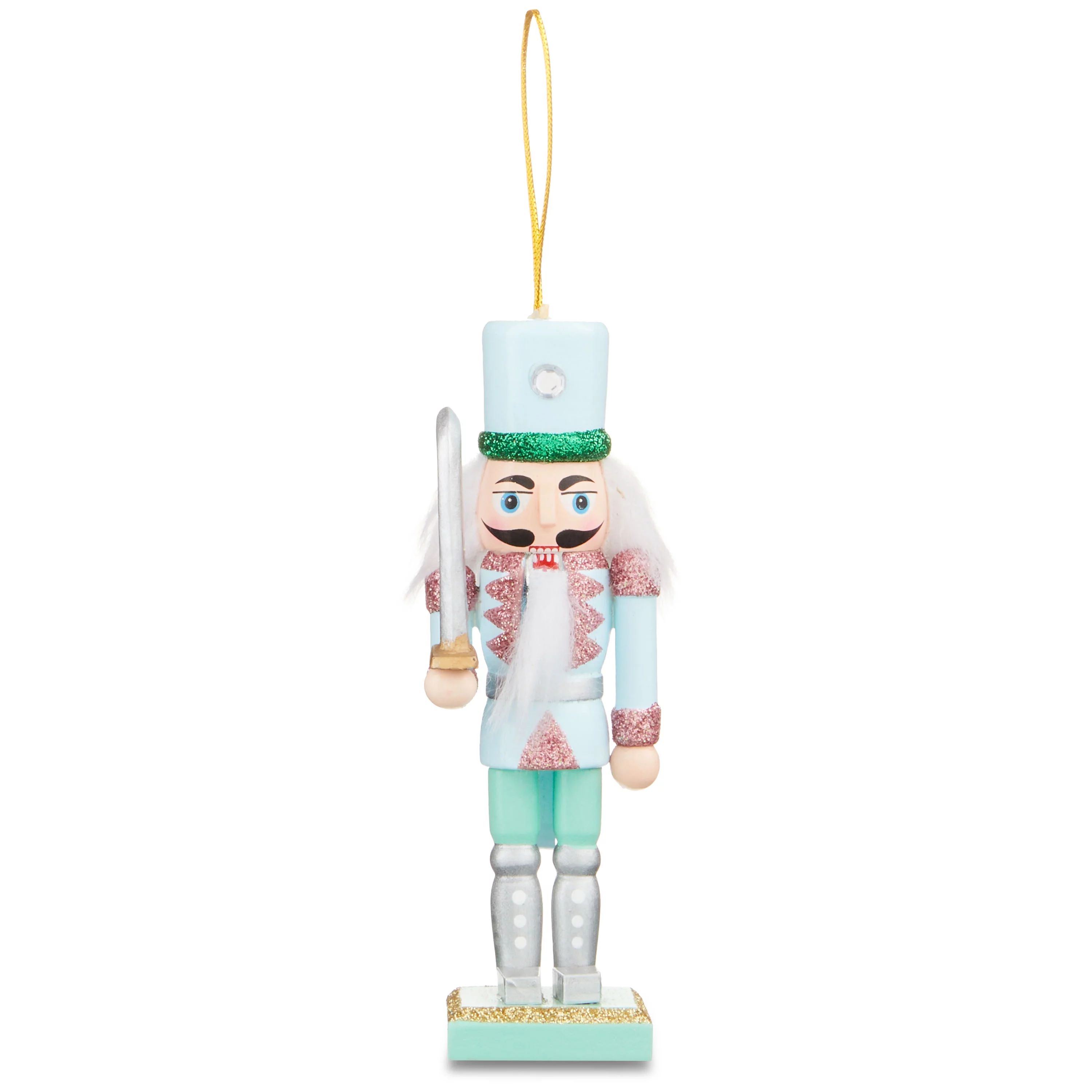 Christmas Blue and Green Nutcracker Soldier Hanging Ornament, Assembled Product Weight: 0.1 lbs, ... | Walmart (US)