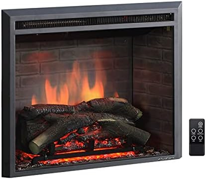 PuraFlame Western Electric Fireplace Insert with Fire Crackling Sound, Remote Control, 750/1500W,... | Amazon (US)