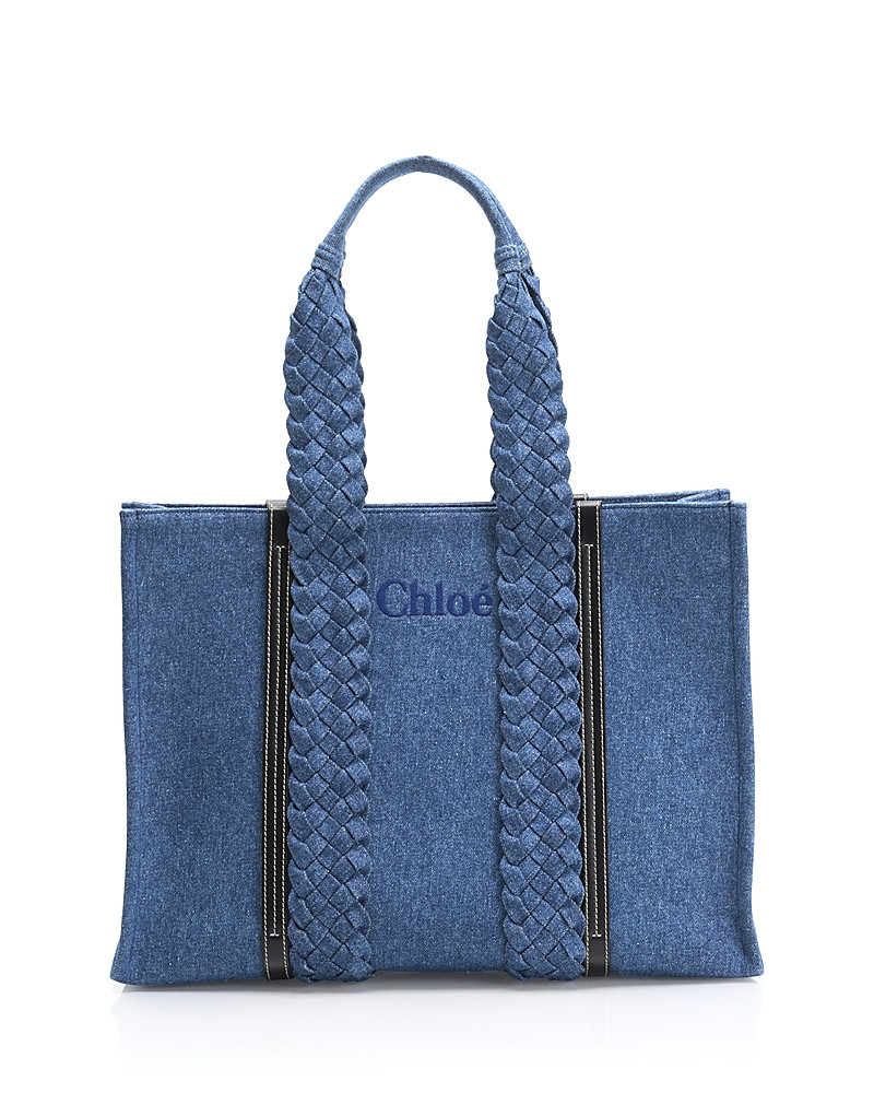 Chloe Woody Large Denim Tote Bag | Bloomingdale's (US)