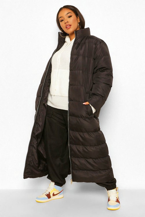 Plus Maxi Longline Puffer Jacket | Boohoo.com (UK & IE)