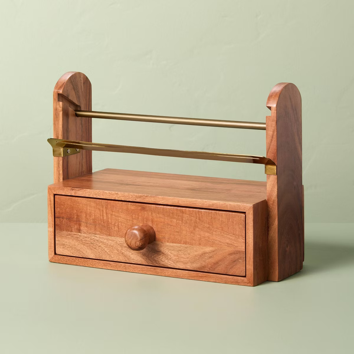Wood and Brass Ribbon Holder - Hearth & Hand™ with Magnolia | Target