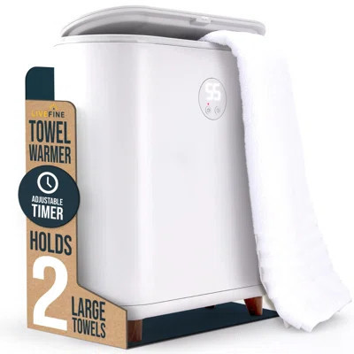 LiveFine Towel Warmer, Large Bucket Style Towel Heater with LED Display - Fits Two 40"x70” Towels | Wayfair North America