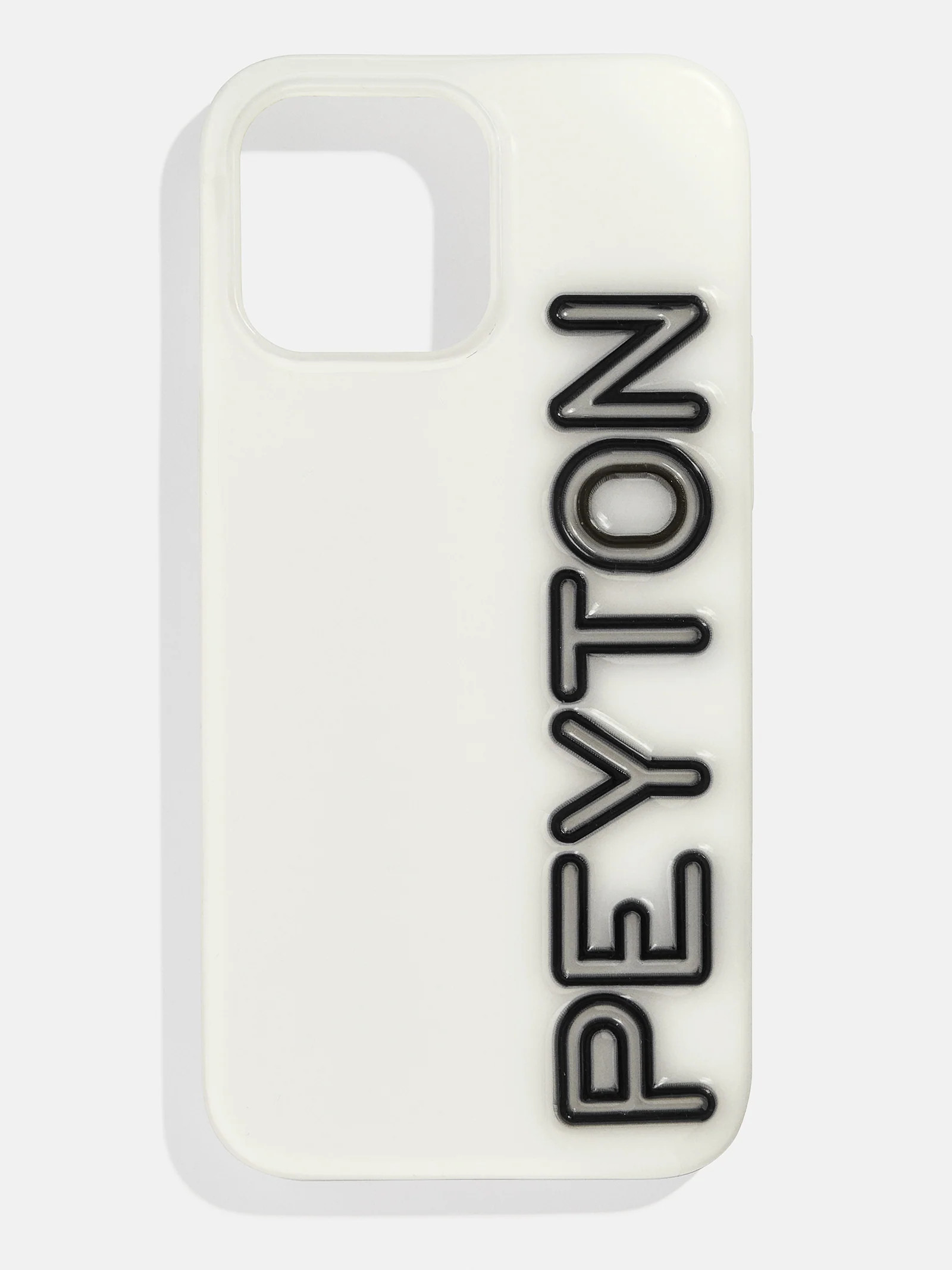 Fine Line Custom iPhone Case - White/Black | BaubleBar (US)