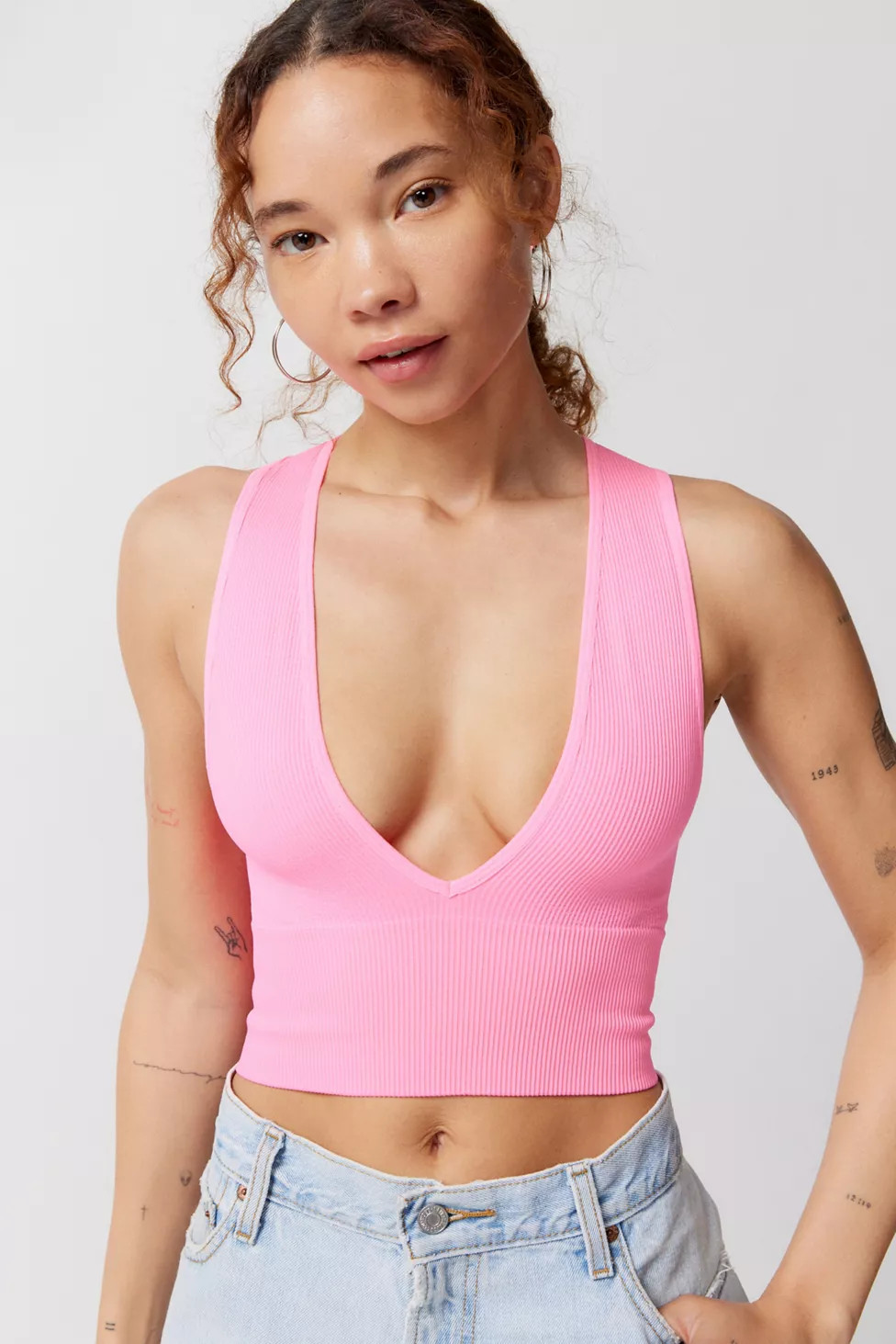 Out From Under Hailey Seamless Plunge Bra Top | Urban Outfitters (US and RoW)