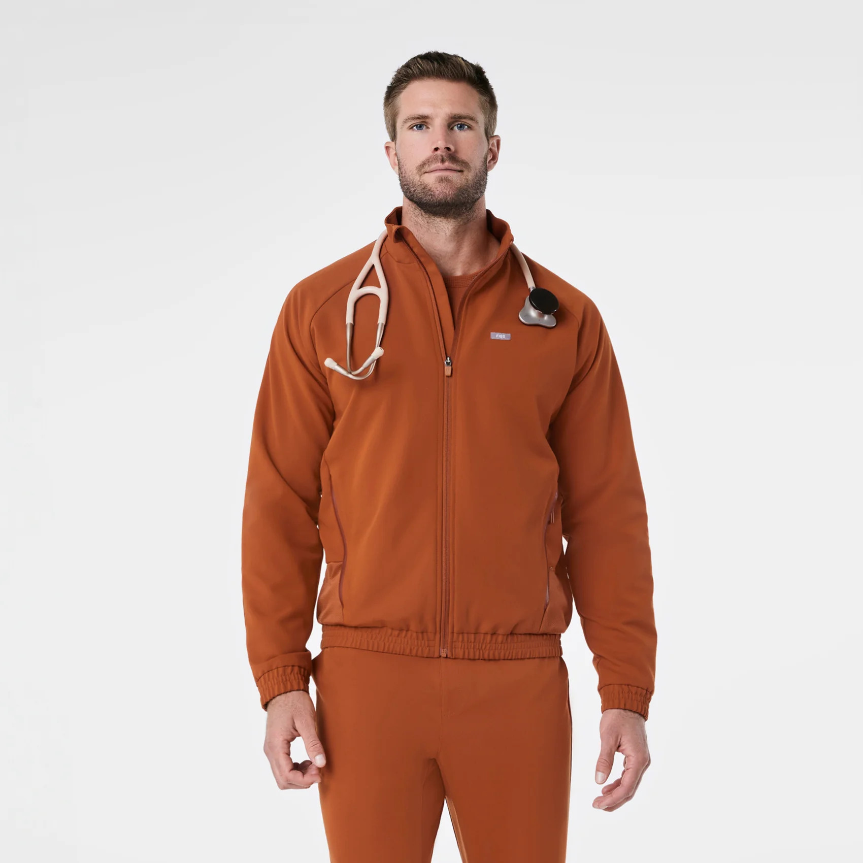 Men’s Cobaki Performance Scrub Jacket  - Dirty Chai · FIGS | FIGS
