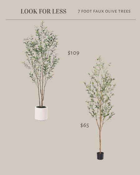 Look for less, 7 foot tall faux olive trees

#LTKstyletip #LTKfindsunder100 #LTKhome