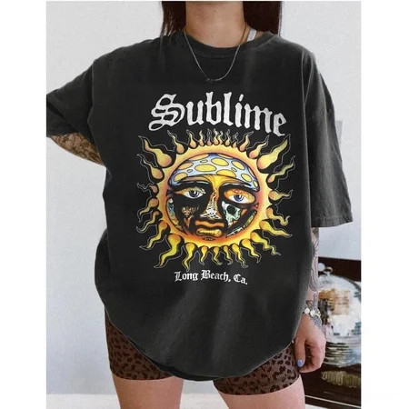Vintage 90s Band SUBLIME T 1997 Rap Rock Band Tour Size S-5XL Band Heavy Metal SUBLIME band 90s Unisex Comfort Tee T Shirt Color: Sand Size: M | Walmart (US)