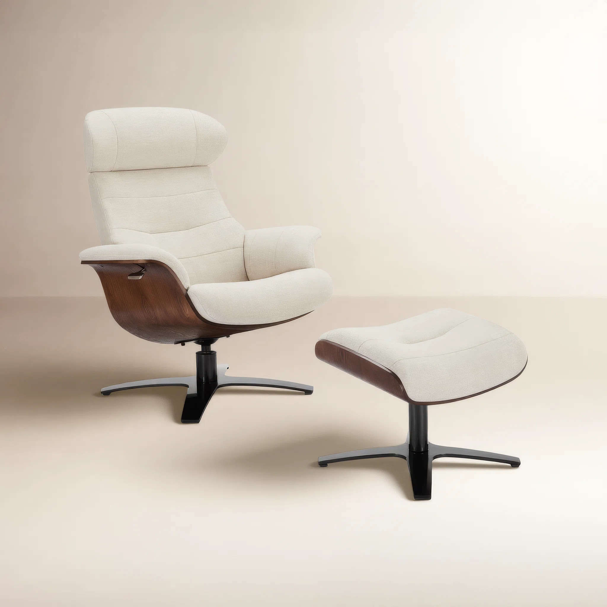 Dillon 31" Wide Power Swivel Lounge Chair Recliner With Ottoman | AllModern