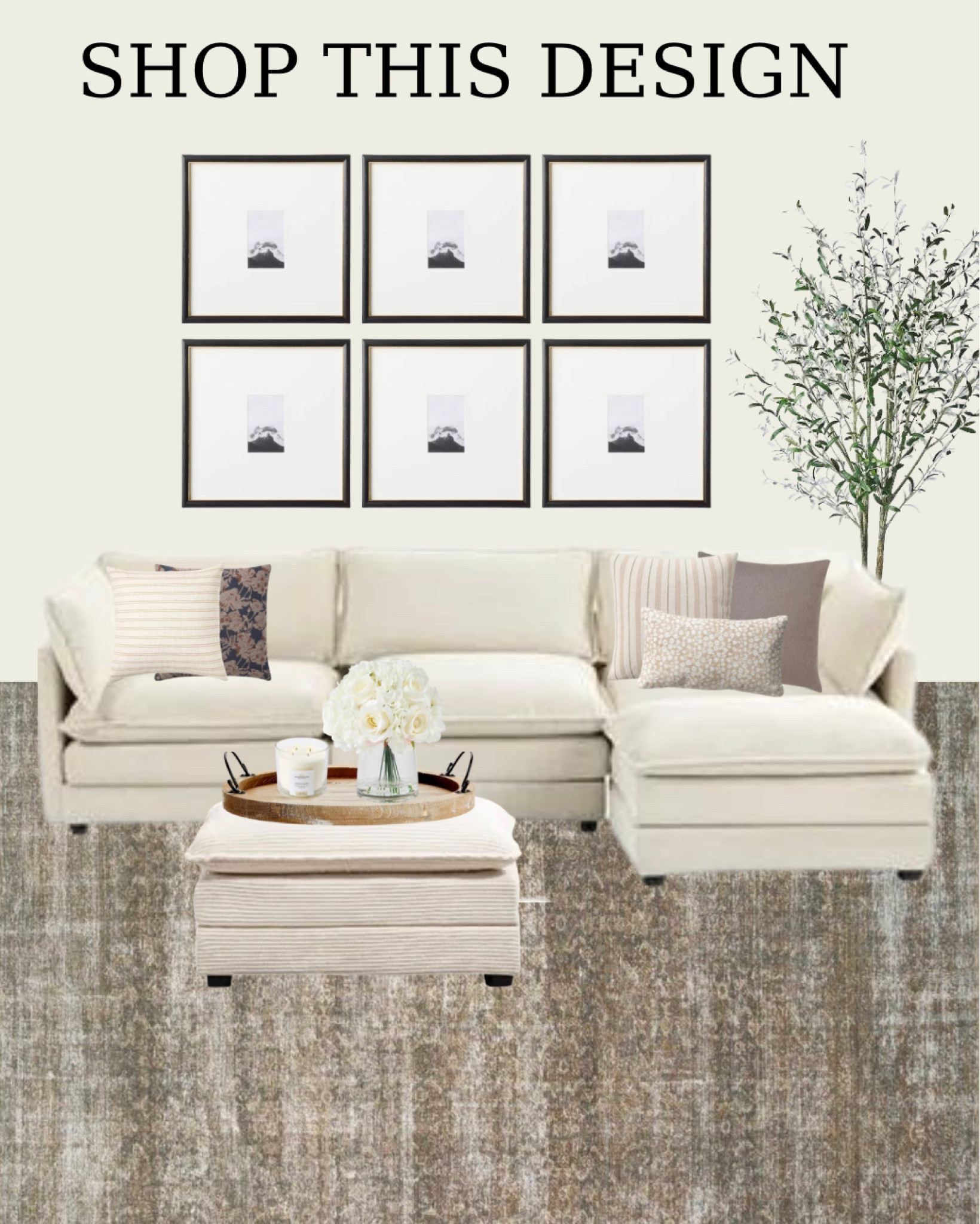 Neutral tones, cozy textures, and timeless style 🪴✨ This living room design is all about creating a warm and inviting space that feels effortlessly chic. From soft beige accents to layered natural elements, this look is perfect for anyone who loves a calm, minimal aesthetic. Scroll below to shop this neutral living room design and bring this vibe to your home! 🤍 #NeutralHome #LivingRoomInspo #LTKhome #MinimalistDecor #NeutralDecor

Neutral living room design
Living room 
Neutral home decor
Minimalist living room
Cozy neutral living space
Calm and cozy home
Neutral interior styling
Neutral color palette
Living room decor ideas
Neutral tone furniture
Earthy living room decor
Soft and warm interiors
Neutral aesthetic living room
Shop neutral home decor
Beige sectional 
Amber Lewis rug 
Throw pillows 
Studio McGee

#LTKOver40 #LTKHome #LTKStyleTip