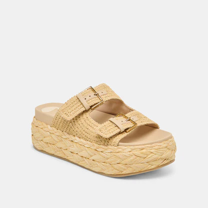 Falyn Lt Natural Woven Raffia Sandals | Dolce Vita | DolceVita.com