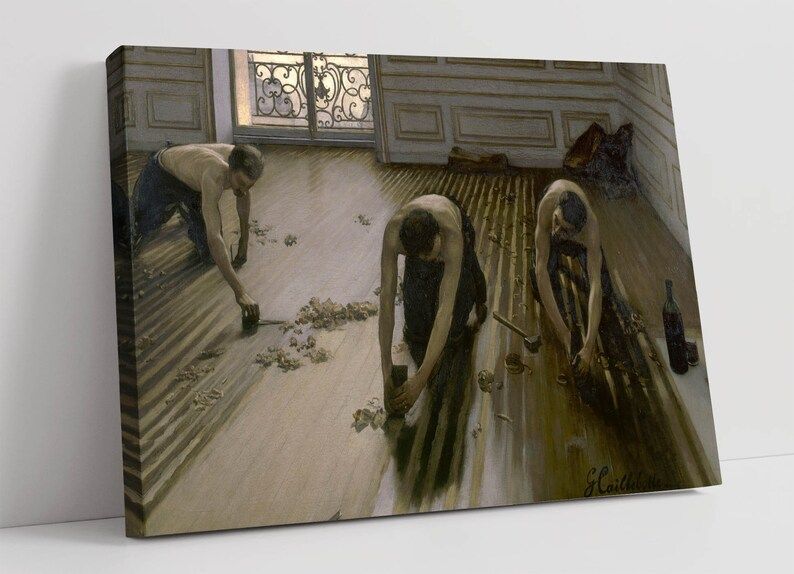 Gustave Caillebotte, The Floor Scrapers -Stunning Framed Canvas Print Famous Artwork Picture Gall... | Etsy (US)