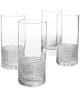 The Cellar Lia Fluted Highball Glasses, Set of 4, Exclusively at Macy’s - Macy's | Macy's