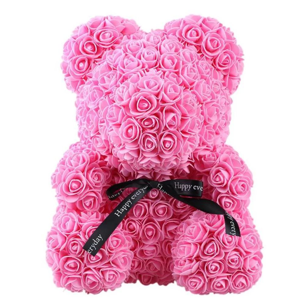 Soap Foam Rose Bear Artificial Flower in Gift Box for Girlfriend Christmas Day Valentines Day Gif... | Walmart (US)