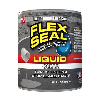 Flex Seal Liquid Clear 32 Oz. Liquid Rubber Sealant Coating | The Home Depot