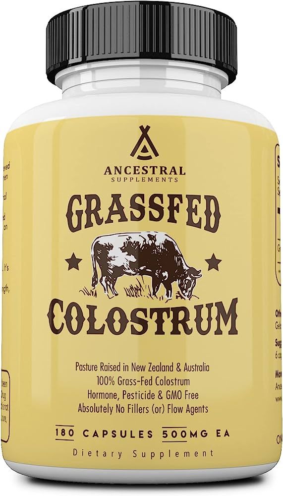 Ancestral Supplements Grass Fed Beef Colostrum Supplement, 3000 mg, Offers Immune Support and Pro... | Amazon (US)