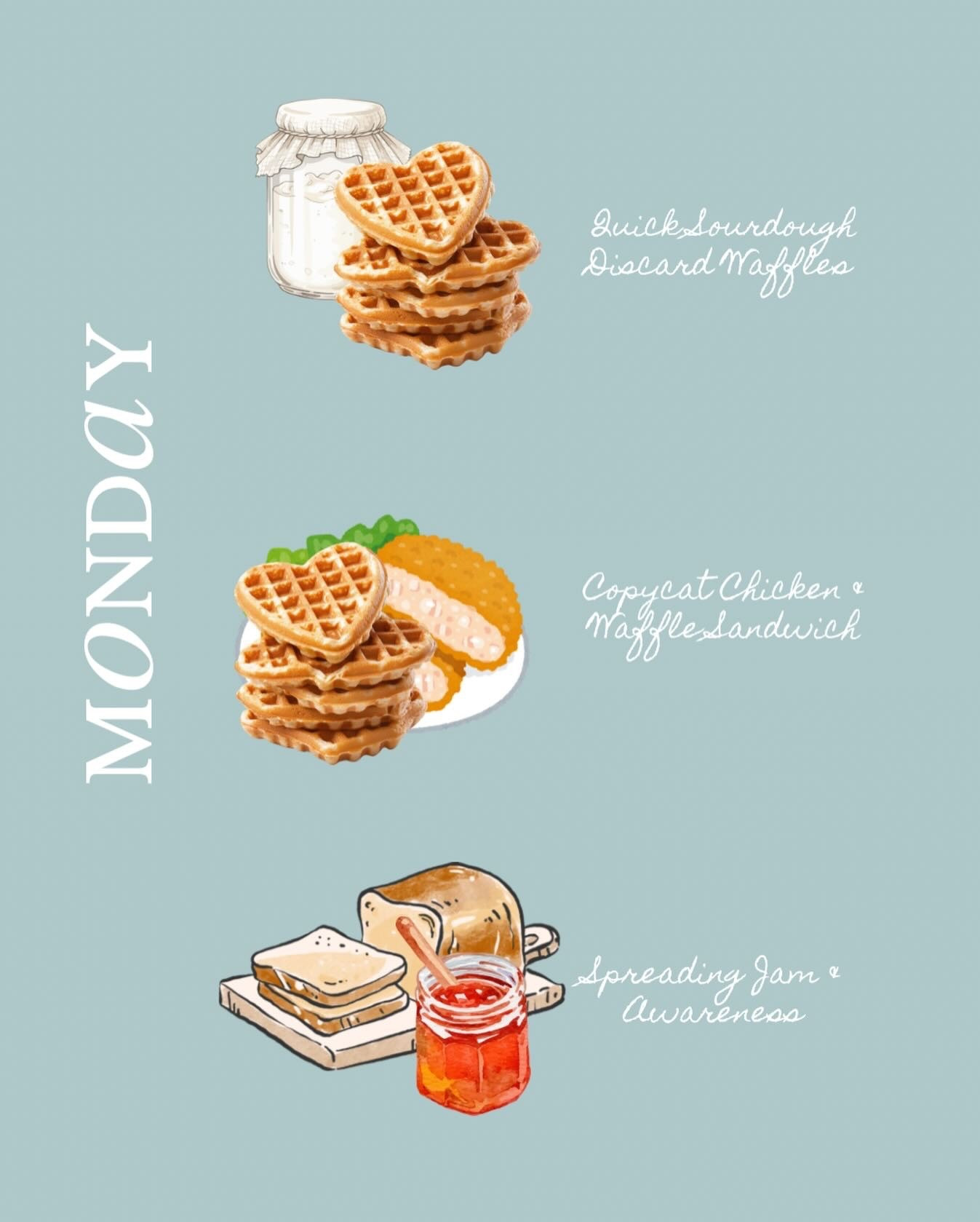 Quick sourdough discard waffles for brunch. Herb gave me plenty this week and I want chicken & waffle sandwiches for dinner so waffles just made sense.

Today, I will be spreading jam and awareness for @dressember. A small thing that matters. Stay tuned for reel this afternoon.

What are you having today?

Gracefully yours,
🫶🏻 Jeanie Jo

#LTKfoodie #LTKdayinmylife #LTKHome