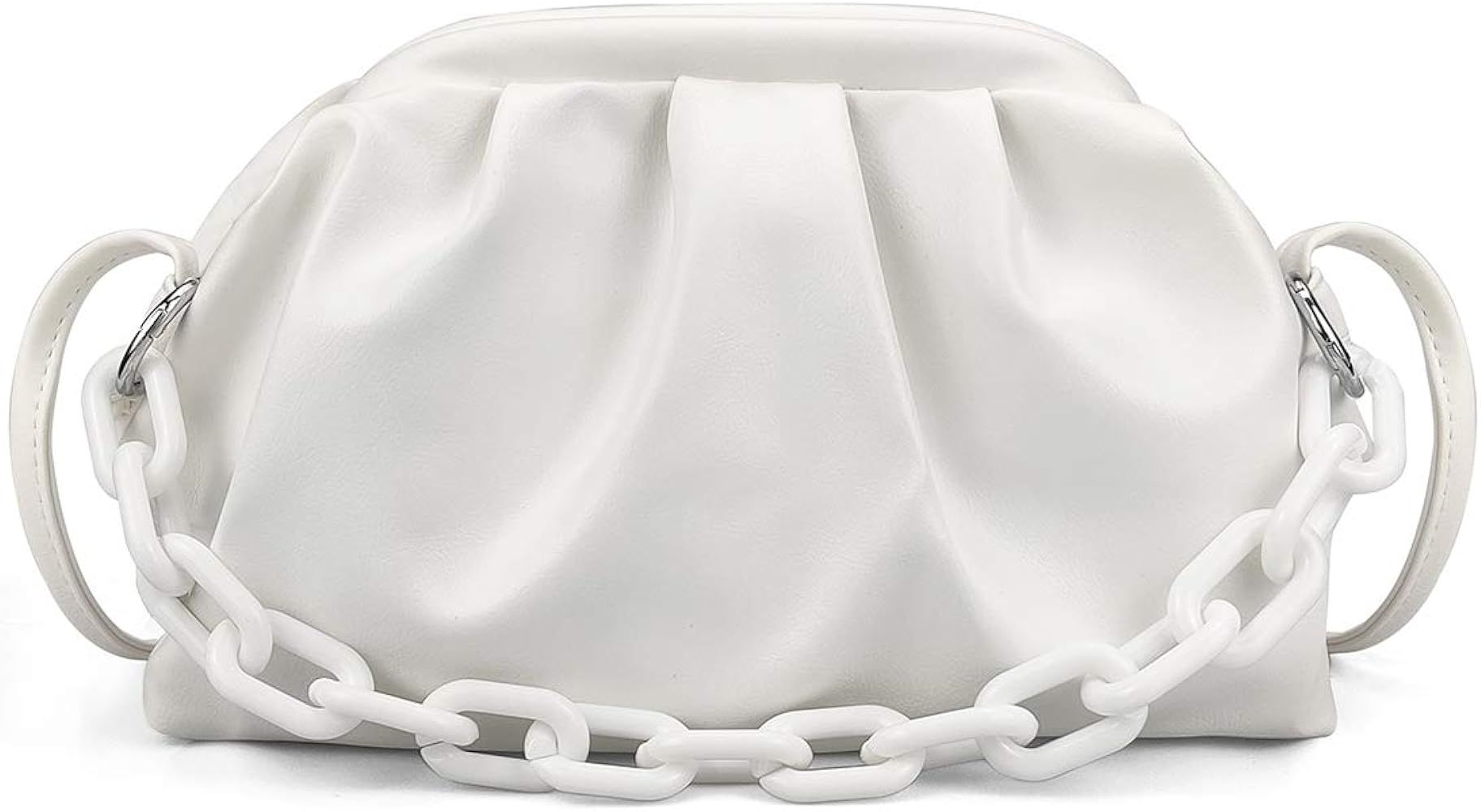 VOLGANIK ROCK Cloud Crossbody Bags for Women Chain Clutch Purse and Handbag with Dumpling Shape | Amazon (US)