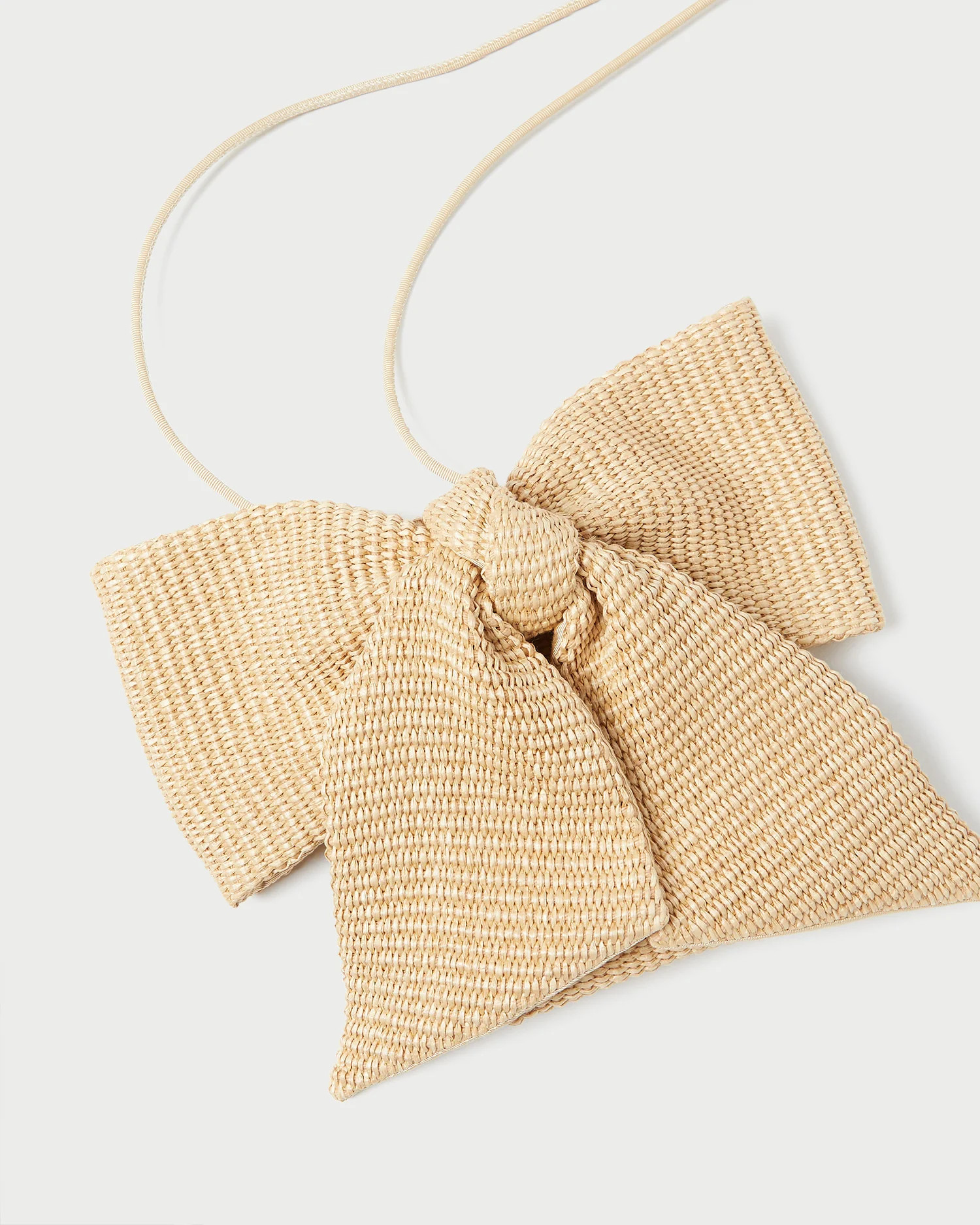 Violet Natural Straw Bow Crossbody | Loeffler Randall