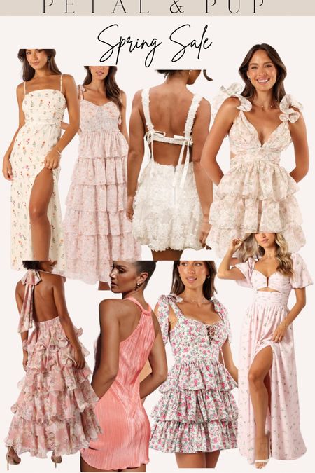 Spring dress sale / floral dresses / wedding guest dresses / pink dress / tiered dress / dress sale 

#LTKFestival #LTKwedding #LTKSeasonal