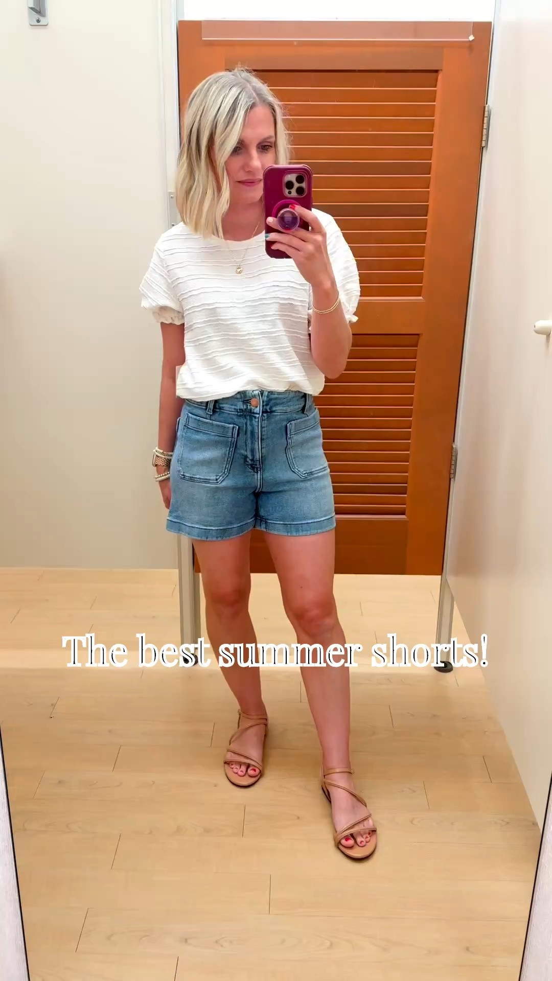 I found the best summer shorts at @kohls! They are stretchy and comfortable! They will make you love denim shorts again! I’m wearing them in a size 2! 
#kohls #kohlsfinds #kohlspartner #ad

#LTKootd #LTKPetite #LTKOver40