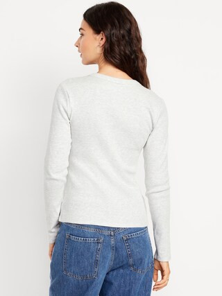 Snug Crew-Neck Long-Sleeve T-Shirt | Old Navy (US)