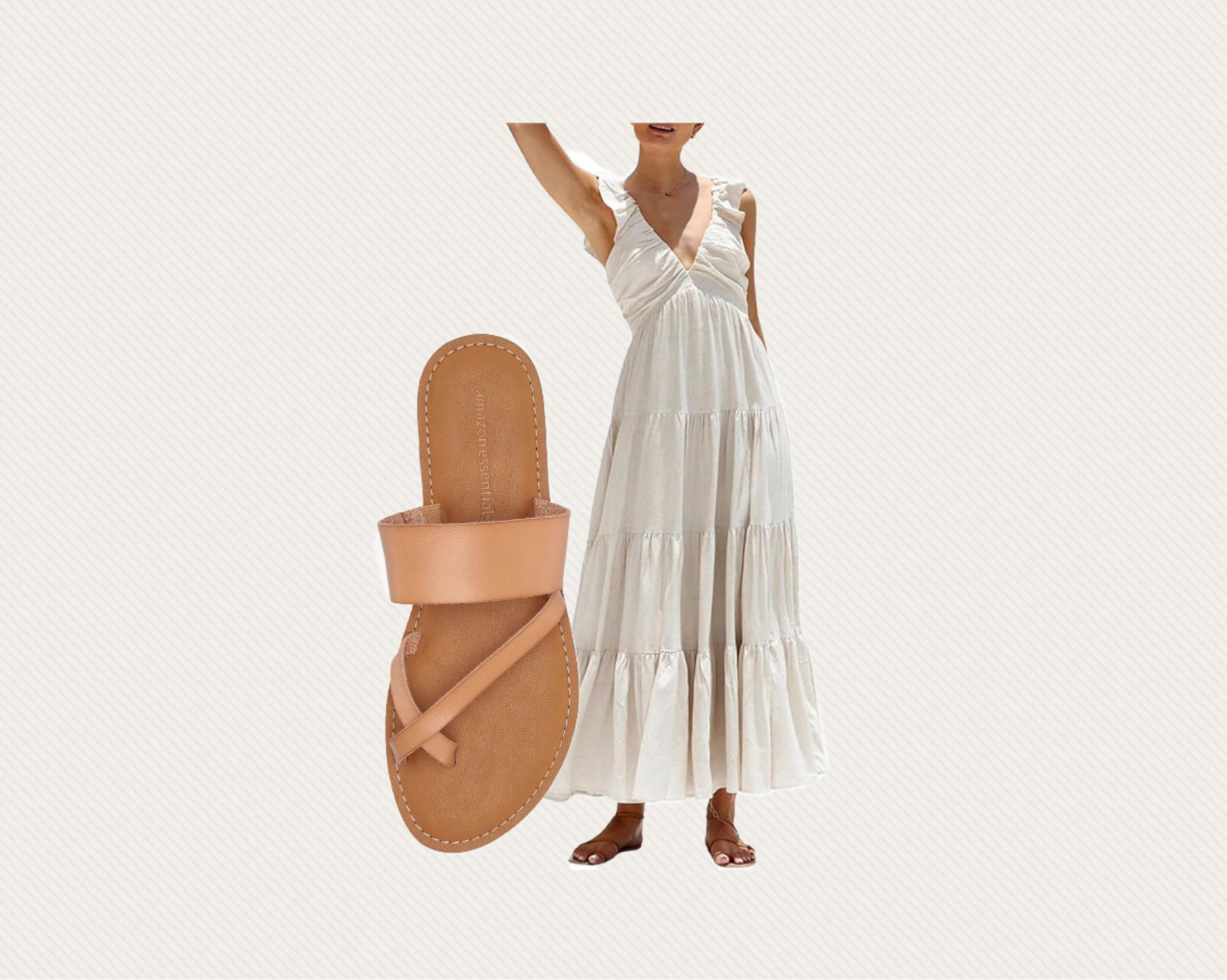 Amazon Summer Style! These sandals are super comfortable and also come in black. 

#summerstyle #maxidress #neutralsandals #tansandals #amazonfashion 