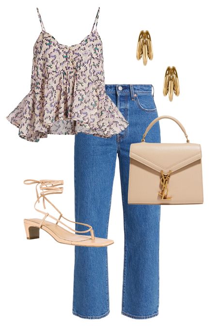 Easy spring outfit idea. Date night outfit. Casual weekend look. Casual Friday outfit idea  

#LTKsalealert #LTKstyletip #LTKunder50