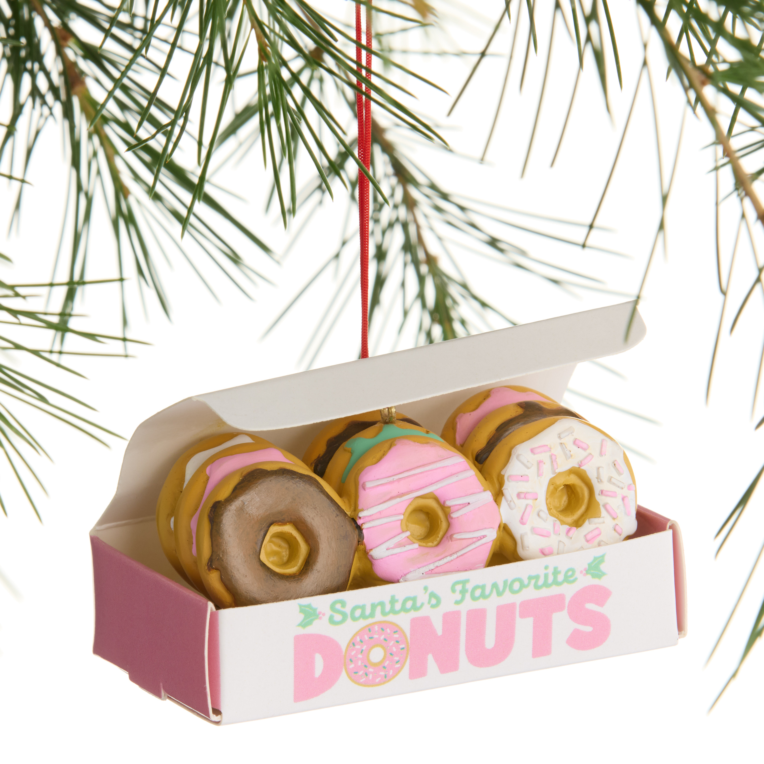 Resin and Paper Donut Box Ornament | World Market