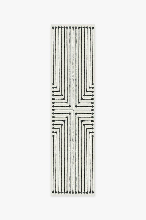 Jonathan Adler Inkdrop Black & Ivory Rug | Ruggable