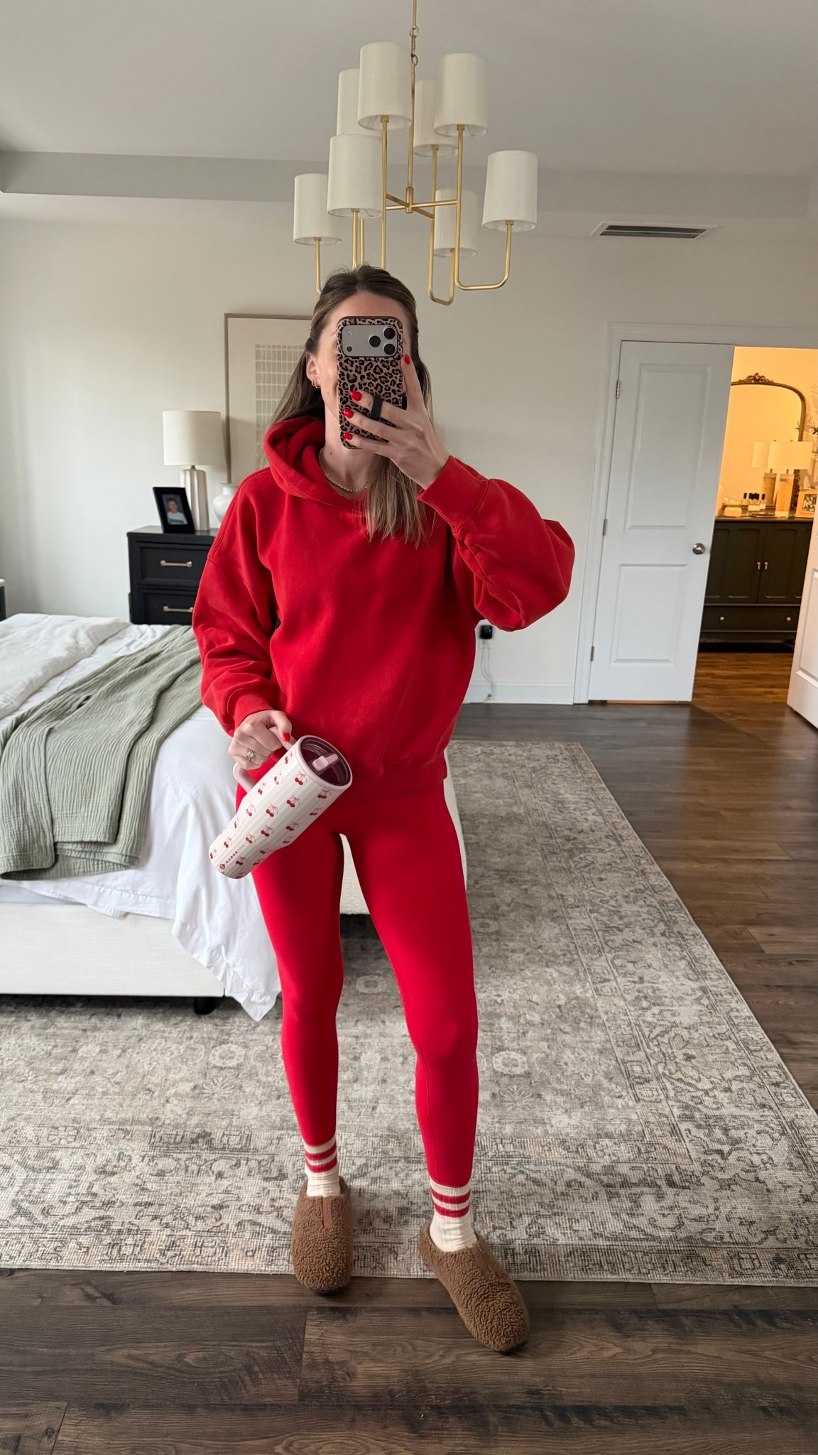 Red was the color of the day ❤️