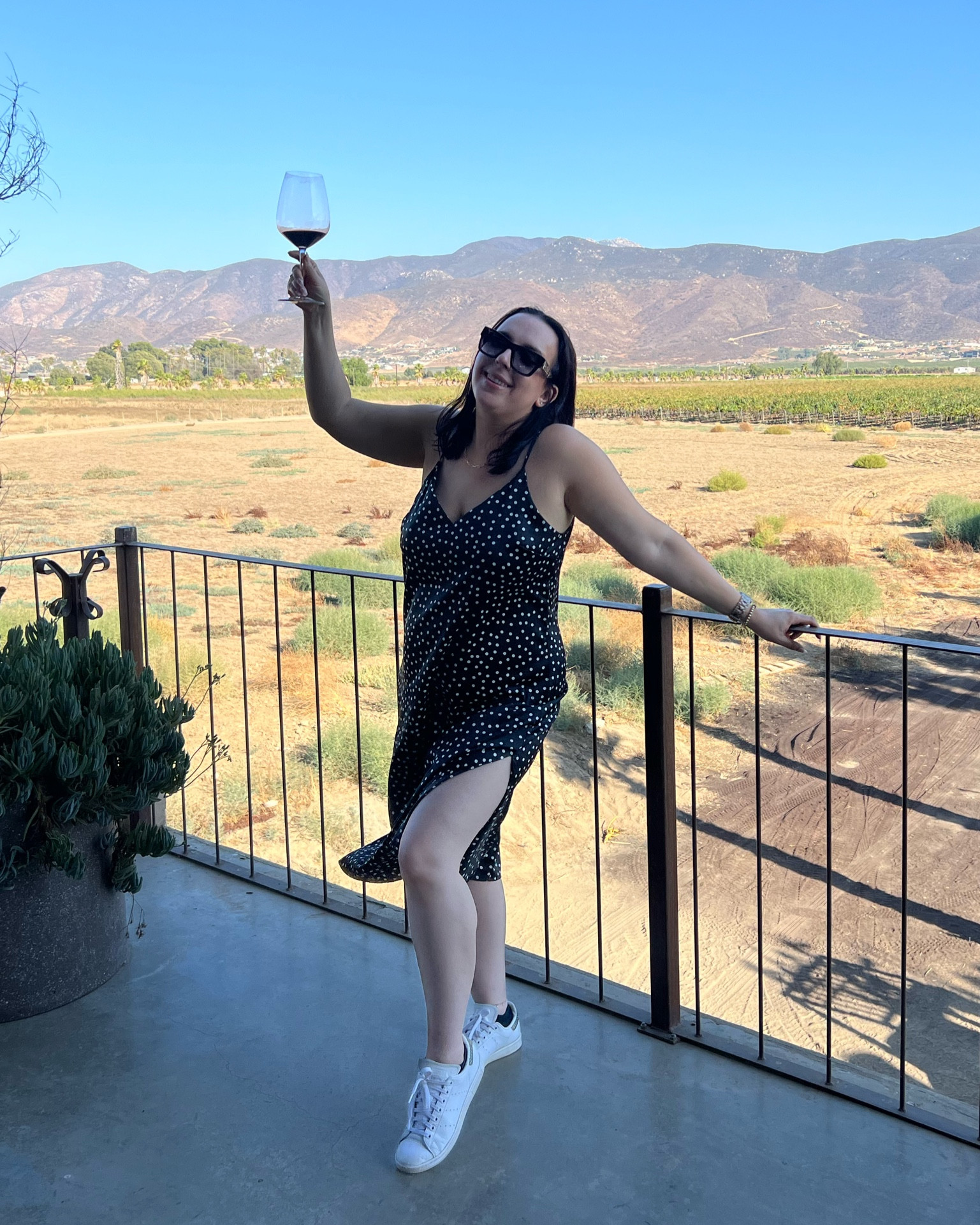 What I wore wine tasting in Mexico / Valle de Guadalupe Mexico / wine tasting outfit / wine country outfit / polka dot dress / slip dress 

#LTKStyleTip #LTKMidsize #LTKFindsUnder50