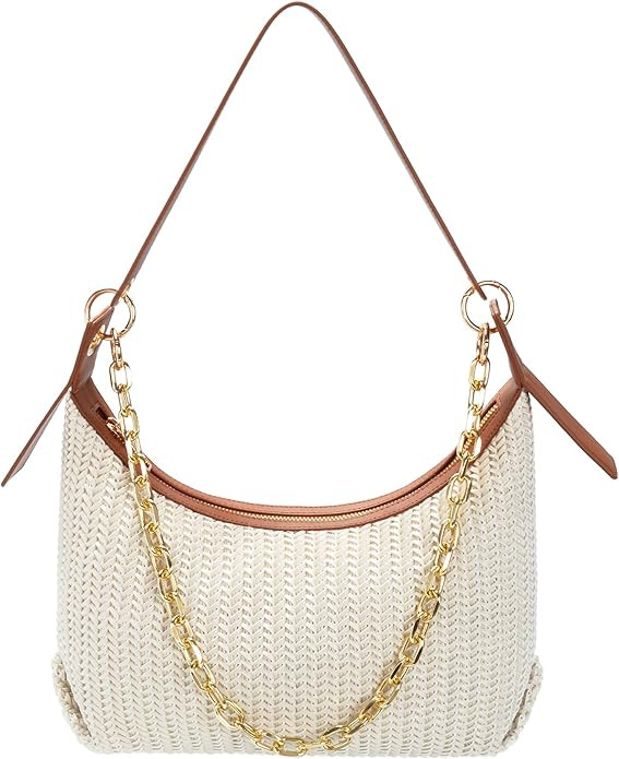 GOWIN Trendy Woven Shoulder Bag for Women Cute Hobo Purses and Handbags | Amazon (US)