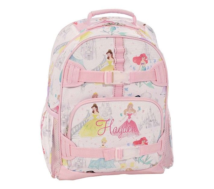 Mackenzie Disney Princess Castle Shimmer Backpacks | Pottery Barn Kids