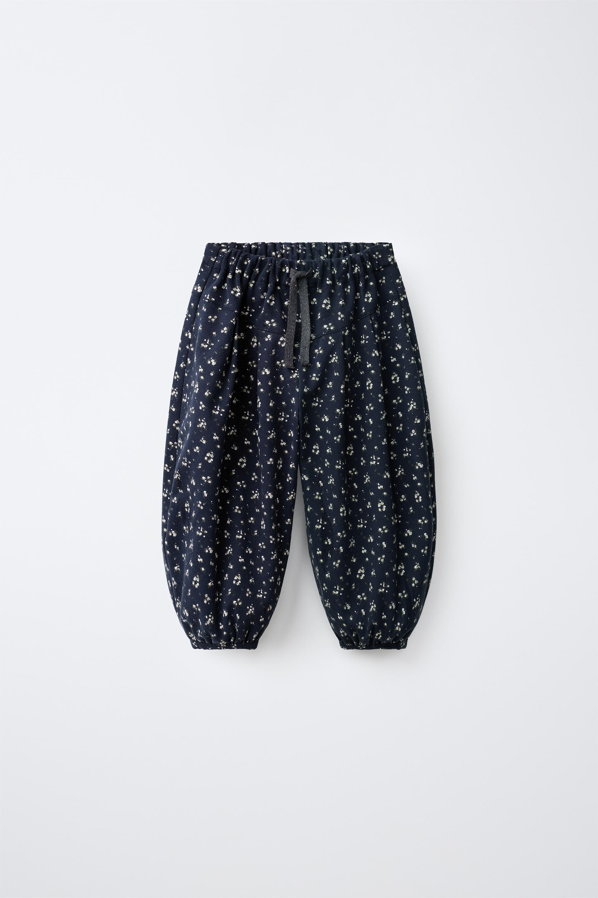 Zara - Printed Bloomer Pants - Black - 6 Years (45,2 Inches) - Kids | Zara US