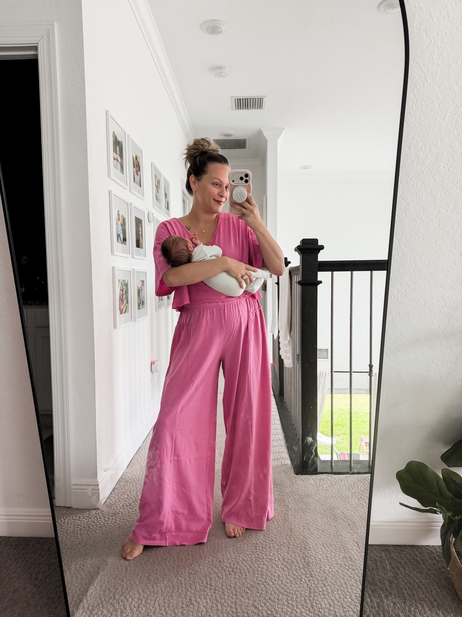 Postpartum fit 
Wearing size small in both

#LTKmomlife #LTKBump #LTKootd