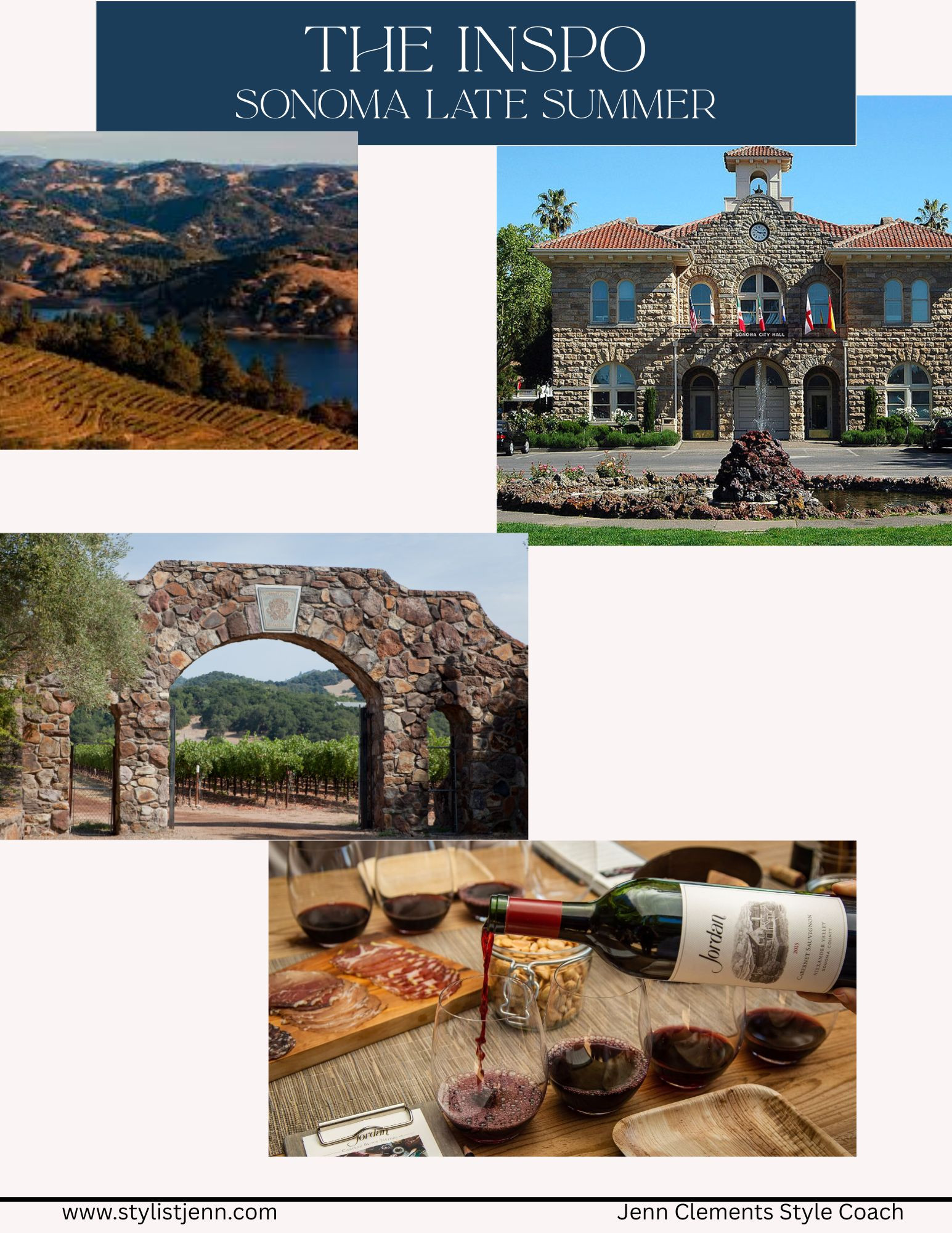 This capsule was inspired by the warm, earthy elegance of Sonoma in late summer — think crisp whites, soft blush, merlot, and deep navy. Sign up to see how I translated this palette into 30+ mix-and-match summer looks. 

 #LTKSeasonal #LTKOver40 #LTKWorkwear