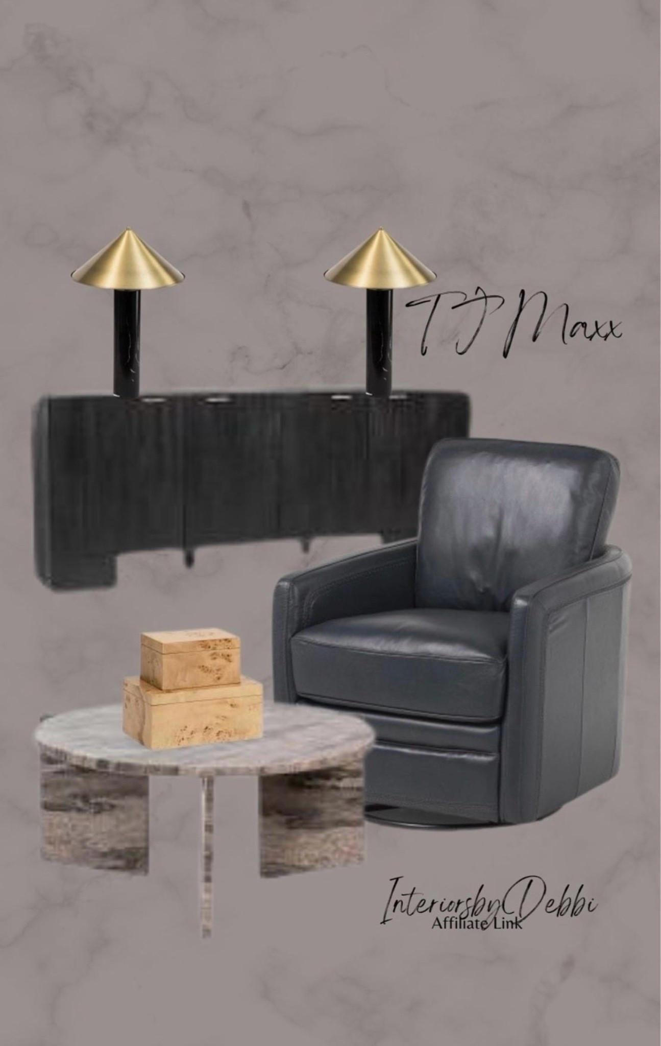 TJ Maxx Finds
Black console, leather accent chair, coffee table, lamps, transitional home, modern decor, amazon find, amazon home, target home decor, mcgee and co, studio mcgee, amazon must have, pottery. barn, Walmart finds, affordable decor, home styling, budget friendly, accessories, neutral decor, home finds, buy new arrival, coming soon, sale alert, high end look for less, Amazon favorites, Target finds, cozy, modern, earthy, transitional, luxe, romantic, home decor, budget friendly decor #tjmaxx

#LTKSeasonal #LTKHome